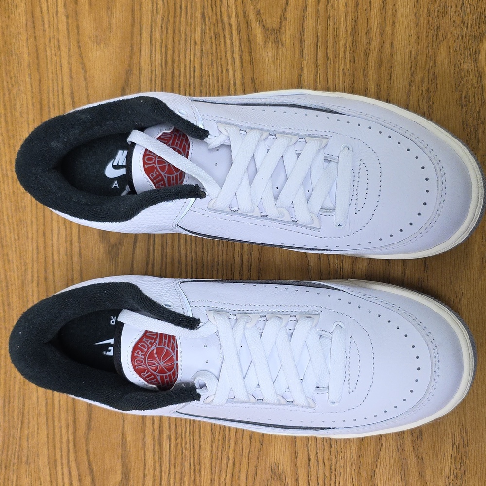 Nike Air Jordan 2/3 White Black Metallic Silver Men's Size 9.5 FD0383-148 New - Picture 2 of 7